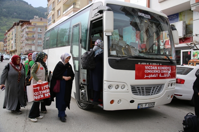'Vicdan Konvoyu'na destek çığ gibi büyüyor
